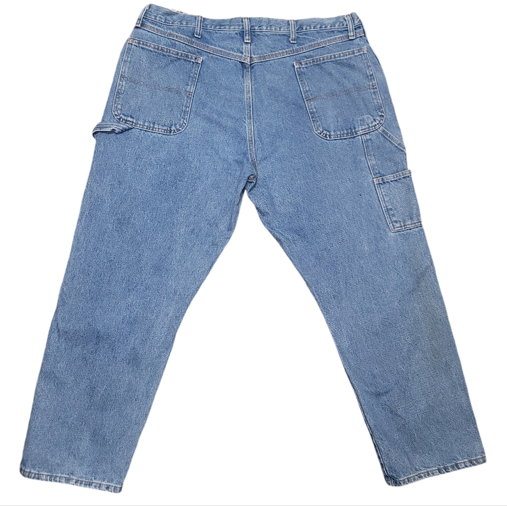 Rustler Bootcut Carpenter Jeans Men Size 40x30 Medium Wash Mid-rise Utility Work
